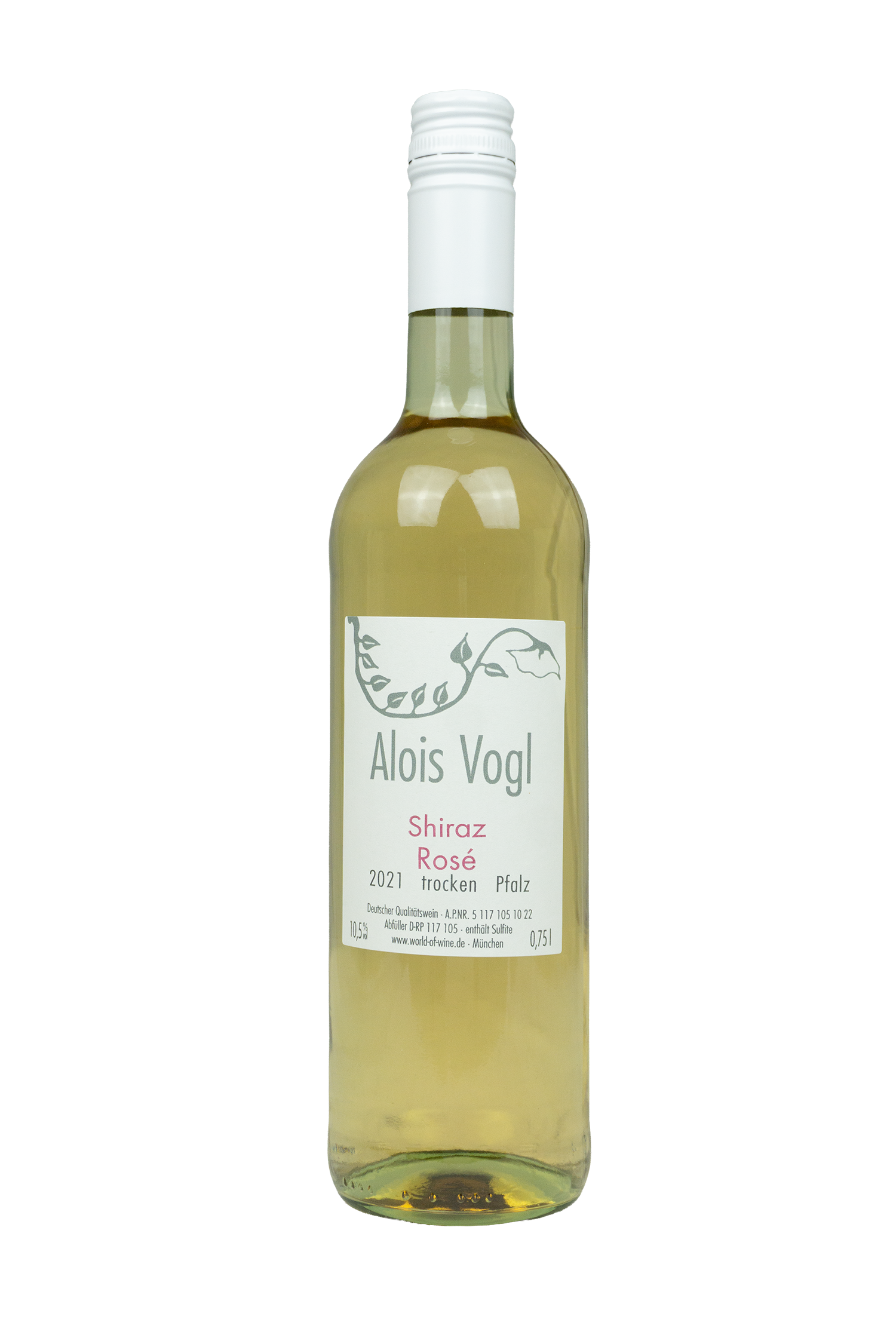 2021 Alois Vogl Shiraz Rosé nur 10,5 %